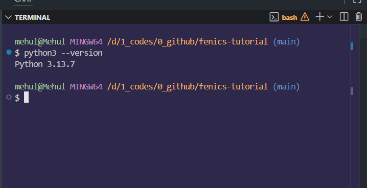 Python version check