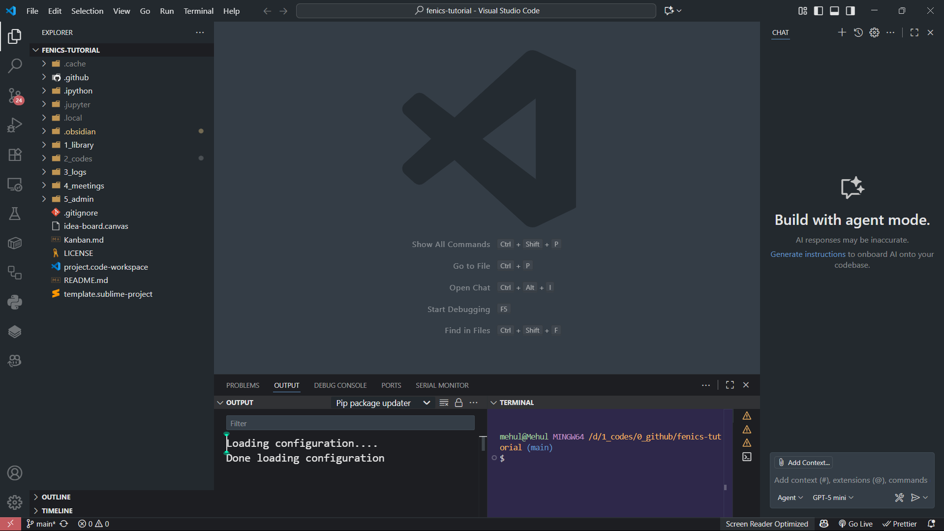 VS Code Layout
